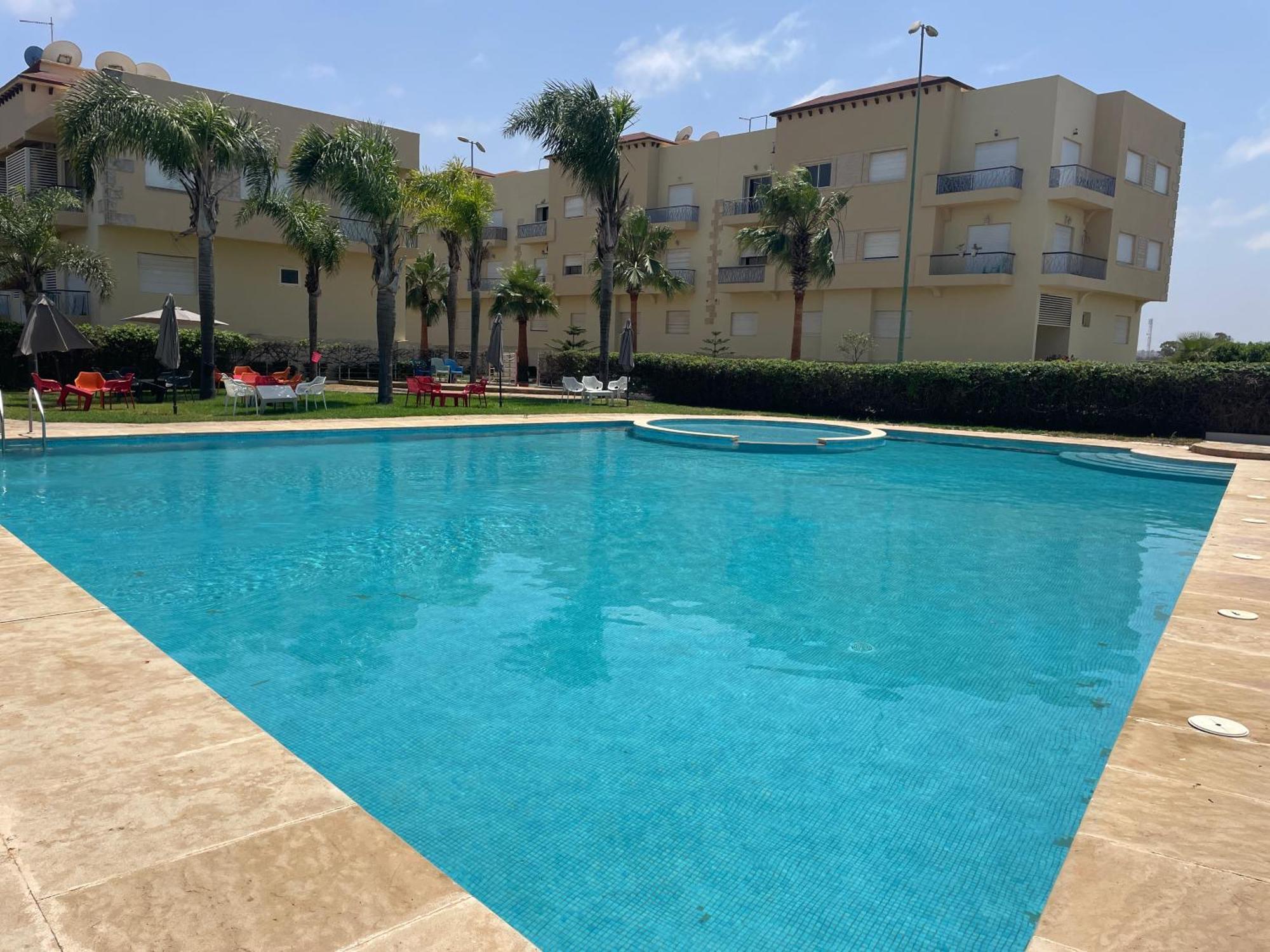 Appartement Meuble Residence Fermee Avec Piscine Sidi Rahal  Extérieur photo